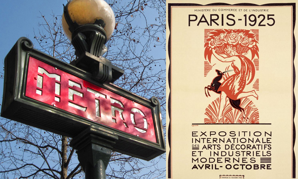 Metrô Paris - Art Déco : o estilo anos 20